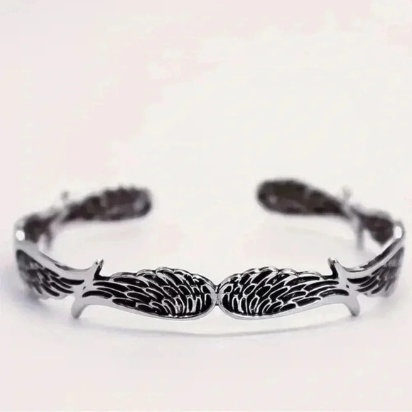 Fashion Jewelry Jewelry - Angel unisex wings adjustable open bracelet